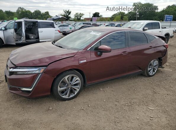 JHMZC5F37JC018698 2018 HONDA CLARITY Burgundy Vista tres cuartos delantera izquierda