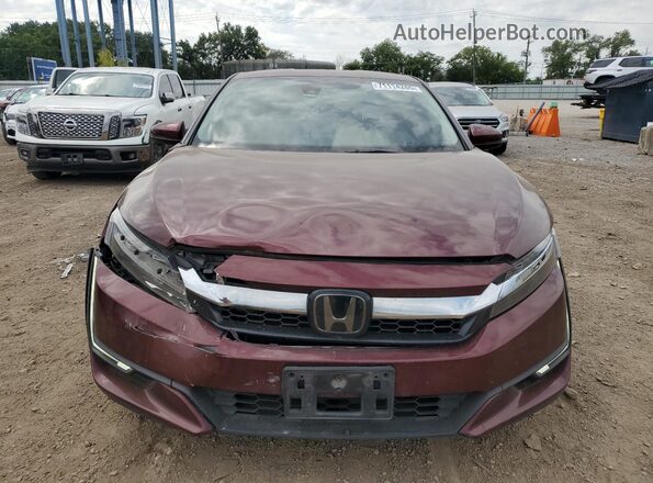 JHMZC5F37JC018698 2018 HONDA CLARITY Burgundy Vista frontal