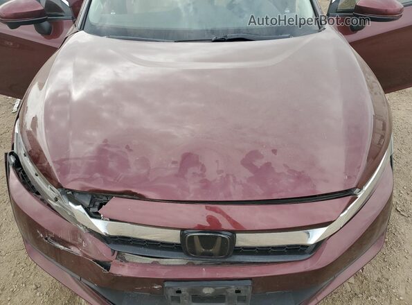 JHMZC5F37JC018698 2018 HONDA CLARITY Burgundy Vista interior trasera