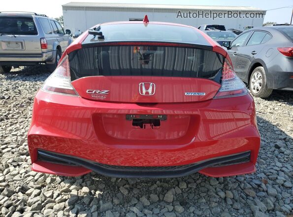 JHMZF1D41GS001485 2016 HONDA CR-Z Red Widok z tyłu
