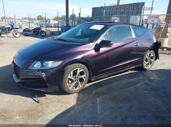 JHMZF1D42GS000491 2016 HONDA CR-Z Фиолетовый Передняя левая четверть