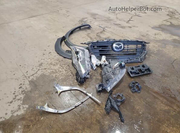 JM1DKDB71L1465172 2020 MAZDA CX-3 Синий Вид подкапотного пространства