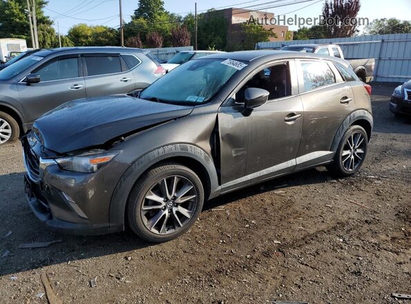 JM1DKFC73J0327646 2018 MAZDA CX-3 Gray Առջևի ձախ երեք քառորդ տեսարան