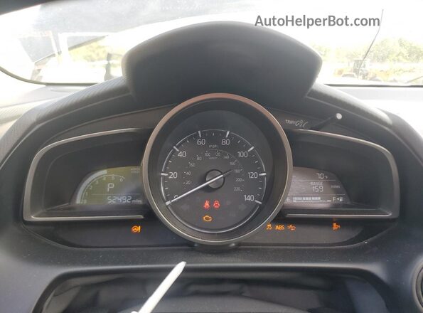 JM1DKFC78J0314987 2018 MAZDA CX-3 Синий Вид щитка приборов