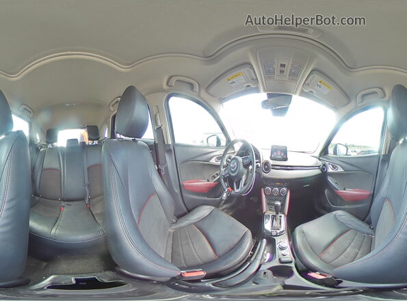 JM1DKFD70J0318272 2018 MAZDA CX-3 Gray VIN კოდის სტიკერის ხედი