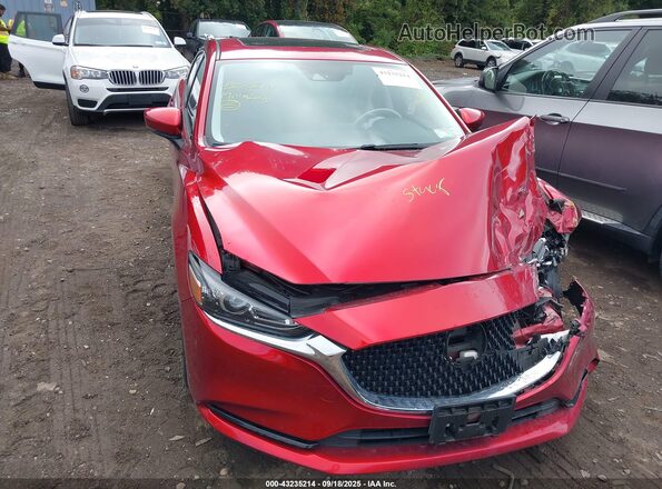 JM1GL1TY4K1501144 2019 MAZDA 6 Red Widok z przodu