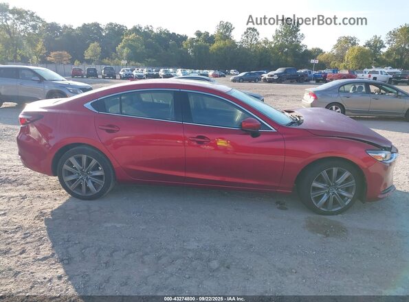 JM1GL1TY4M1614997 2021 MAZDA 6 Красный Вид задней части салона