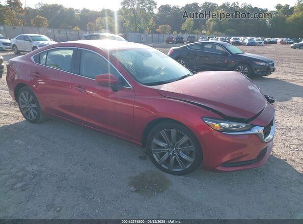 JM1GL1TY4M1614997 2021 MAZDA 6 Красный Передняя правая четверть