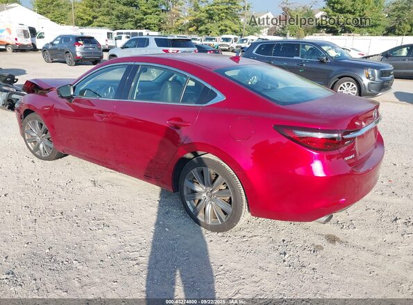 JM1GL1TY4M1614997 2021 MAZDA 6 Красный Задняя левая четверть
