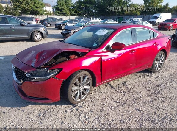 JM1GL1TY4M1614997 2021 MAZDA 6 Красный Передняя левая четверть