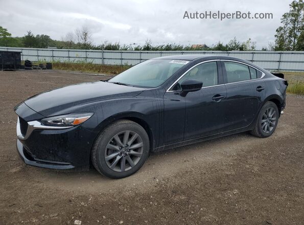 JM1GL1UM3L1522211 2020 MAZDA 6 Black Առջևի ձախ երեք քառորդ տեսարան