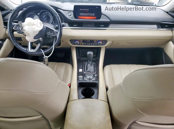 JM1GL1VM2J1312324 2018 MAZDA 6 Silver წინა პანელის ხედი
