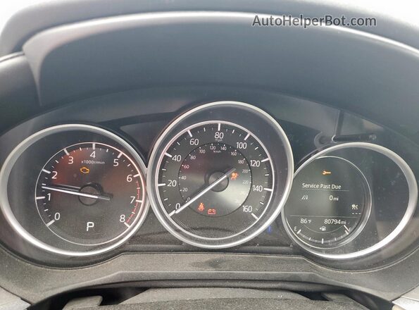 JM1GL1VM2J1312324 2018 MAZDA 6 Silver ხელსაწყოთა პანელის ხედი