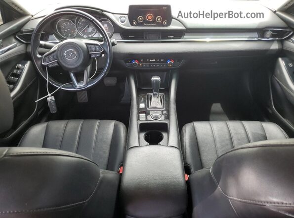 JM1GL1VM2J1314381 2018 MAZDA 6 Black Вид панелі приладів