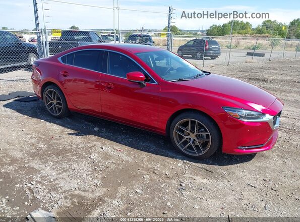 JM1GL1VM5K1505097 2019 MAZDA 6 Красный Передняя правая четверть