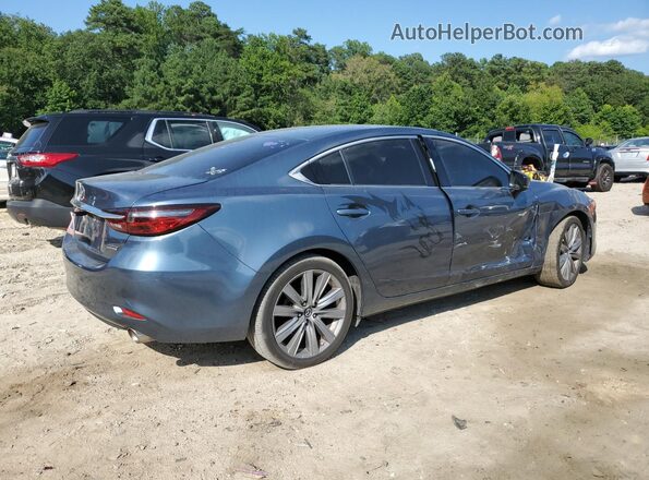 JM1GL1VM7J1309001 2018 MAZDA 6 Blue Задня права чверть