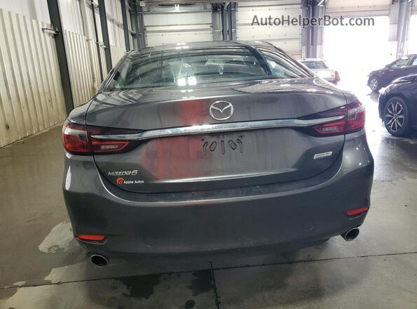 JM1GL1VM9J1334806 2018 MAZDA 6 Charcoal Հետևի տեսք