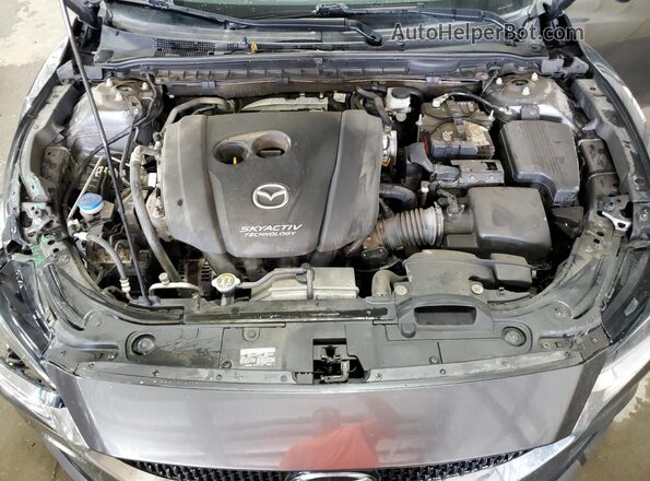JM1GL1VM9J1334806 2018 MAZDA 6 Charcoal Սալոնի հետևի տեսք