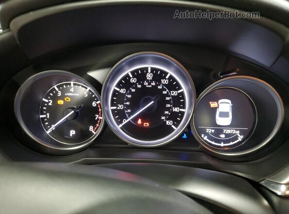 JM1GL1WY3J1322006 2018 MAZDA 6 Blue Вид щитка приладів