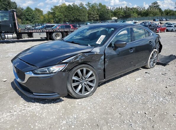 JM1GL1XY4J1316391 2018 MAZDA 6 Серый Передняя левая четверть