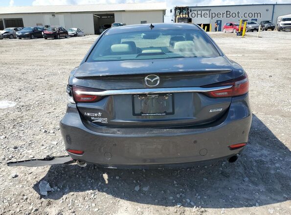 JM1GL1XY4J1316391 2018 MAZDA 6 Серый Вид сзади