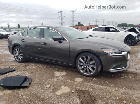 JM1GL1XY8J1329385 2018 MAZDA 6 Gray Przód prawy