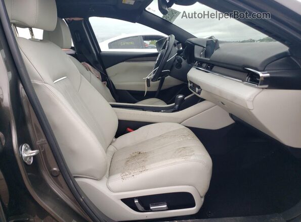 JM1GL1XY8J1329385 2018 MAZDA 6 Gray Widok wnętrza z przodu