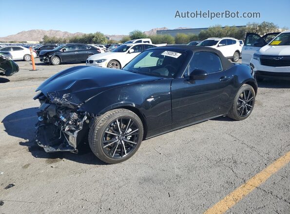 JM1NDAD75R0608357 2024 MAZDA MX-5 Black Առջևի ձախ երեք քառորդ տեսարան