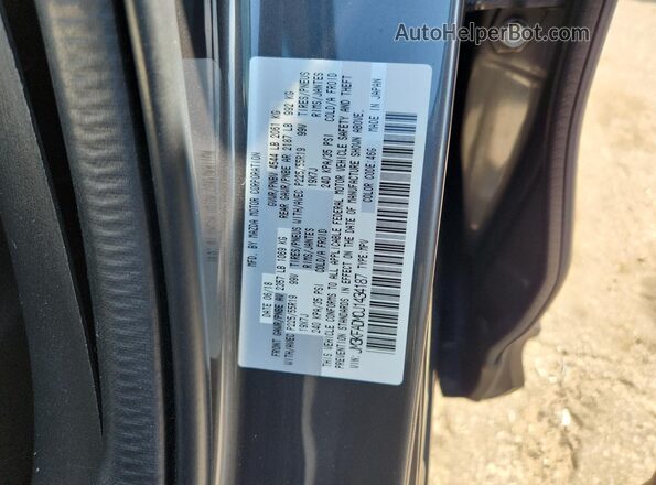 JM3KFADM0J1434187 2018 MAZDA CX-5 Charcoal VIN კოდის სტიკერის ხედი