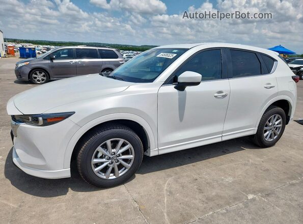 JM3KFBCL3S0589466 2025 MAZDA CX-5 White წინა მარცხენა ხედი სამი მეოთხედიდან