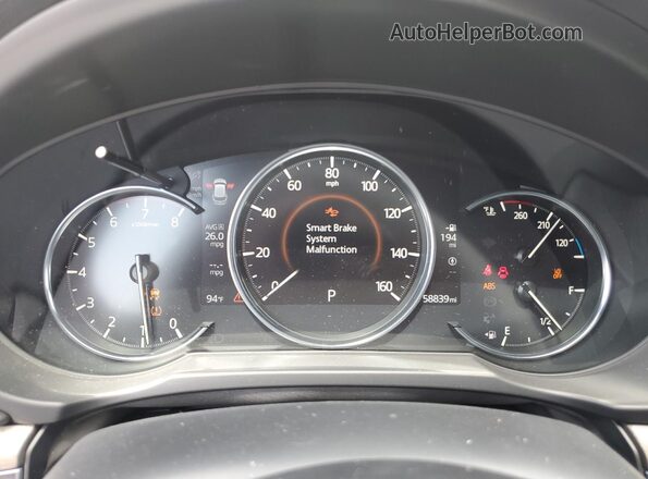 JM3KFBEY8L0754695 2020 MAZDA CX-5 Синий Вид щитка приборов