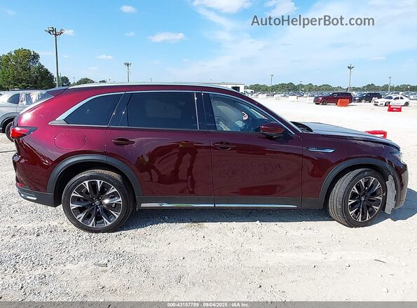 JM3KKDHA9R1111488 2024 MAZDA CX-90 PHEV Maroon Widok zestawu wskaźników