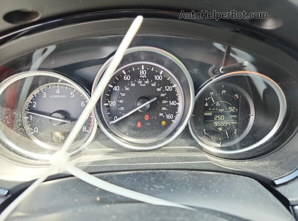 JM3TCABY6H0127934 2017 MAZDA CX-9 Black Instrument cluster view