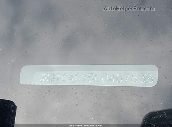 JM3TCACY5L0407836 2020 MAZDA CX-9 Red Widok komory silnika
