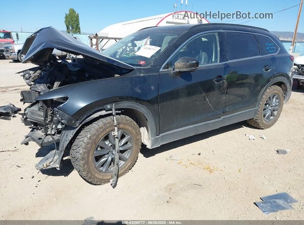 JM3TCBCY0L0404607 2020 MAZDA CX-9 Black წინა მარცხენა ხედი სამი მეოთხედიდან