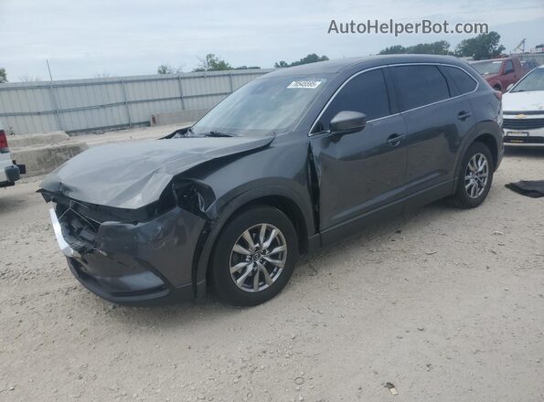 JM3TCBCY1J0230267 2018 MAZDA CX-9 Gray წინა მარცხენა ხედი სამი მეოთხედიდან