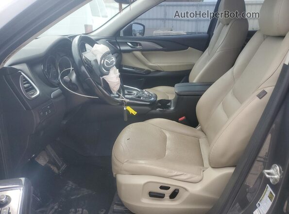 JM3TCBCY1J0230267 2018 MAZDA CX-9 Gray წინა სალონის ხედი
