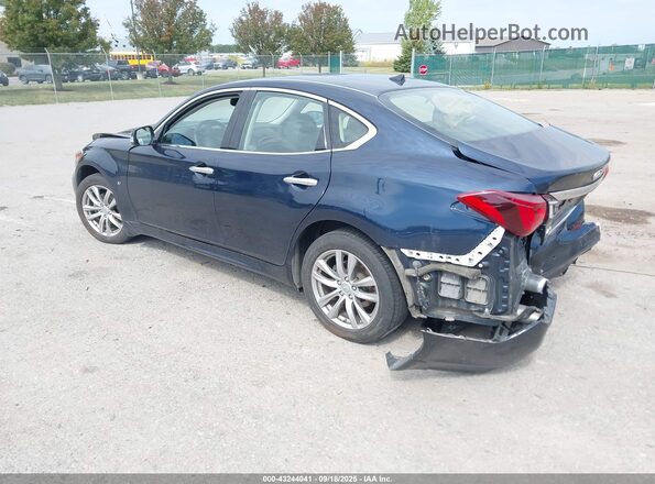 JN1BY1AR6JM220339 2018 INFINITI Q70 Синий Задняя левая четверть