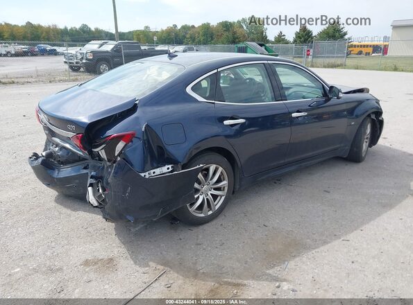 JN1BY1AR6JM220339 2018 INFINITI Q70 Синий Задняя правая четверть