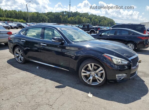 JN1BY1PR7KM725282 2019 INFINITI Q70L Black Przód prawy