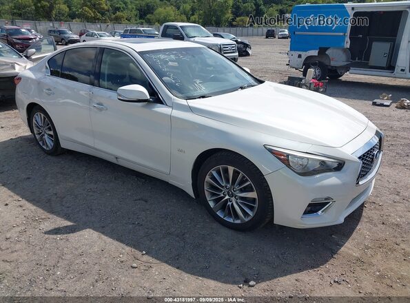 JN1CV7AR3JM280160 2018 INFINITI Q50 White წინა მარჯვენა