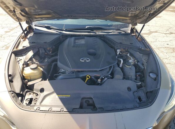 JN1CV7EL2JM250038 2018 INFINITI Q60 Gold უკანა სალონის ხედი