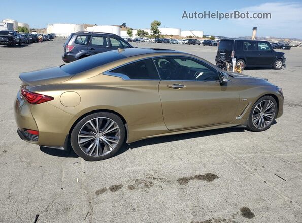JN1CV7EL2JM250038 2018 INFINITI Q60 Gold უკანა მარჯვენა