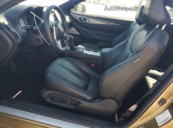 JN1CV7EL2JM250038 2018 INFINITI Q60 Gold წინა სალონის ხედი