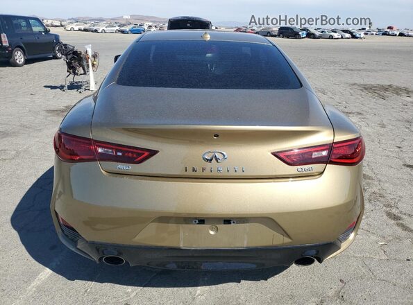 JN1CV7EL2JM250038 2018 INFINITI Q60 Gold უკანა ხედი