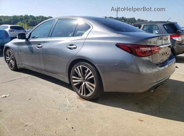 JN1EV7AP0JM355016 2018 INFINITI Q50 Gray Trasero izquierdo