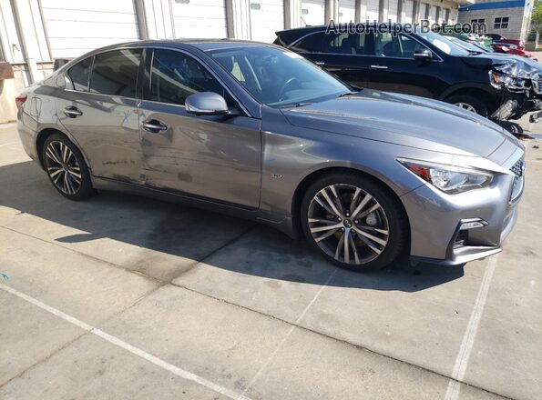 JN1EV7AP0JM355016 2018 INFINITI Q50 Gray Delantero derecho
