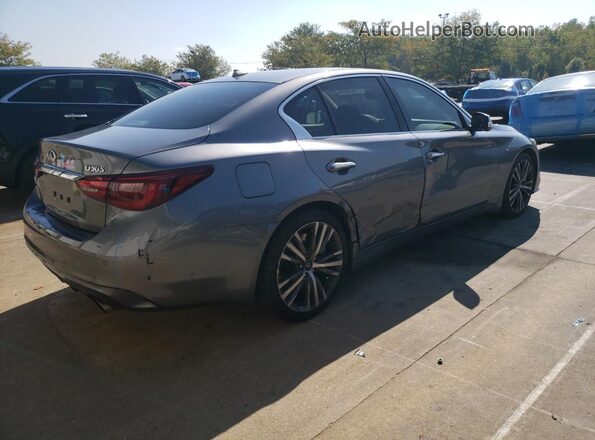 JN1EV7AP0JM355016 2018 INFINITI Q50 Gray Trasero derecho
