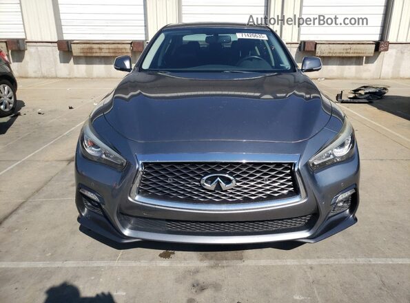 JN1EV7AP0JM355016 2018 INFINITI Q50 Gray Vista frontal