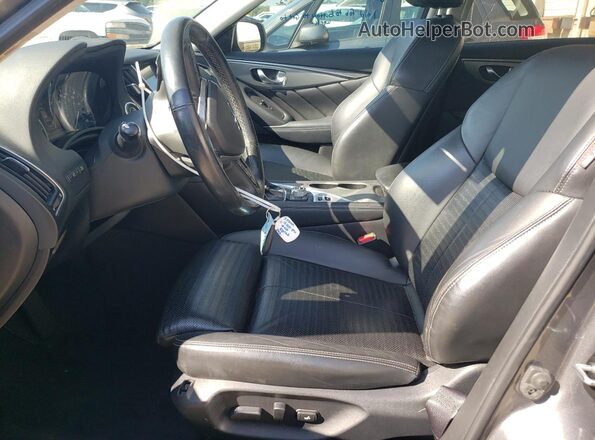 JN1EV7AP0JM355016 2018 INFINITI Q50 Gray Vista interior delantera